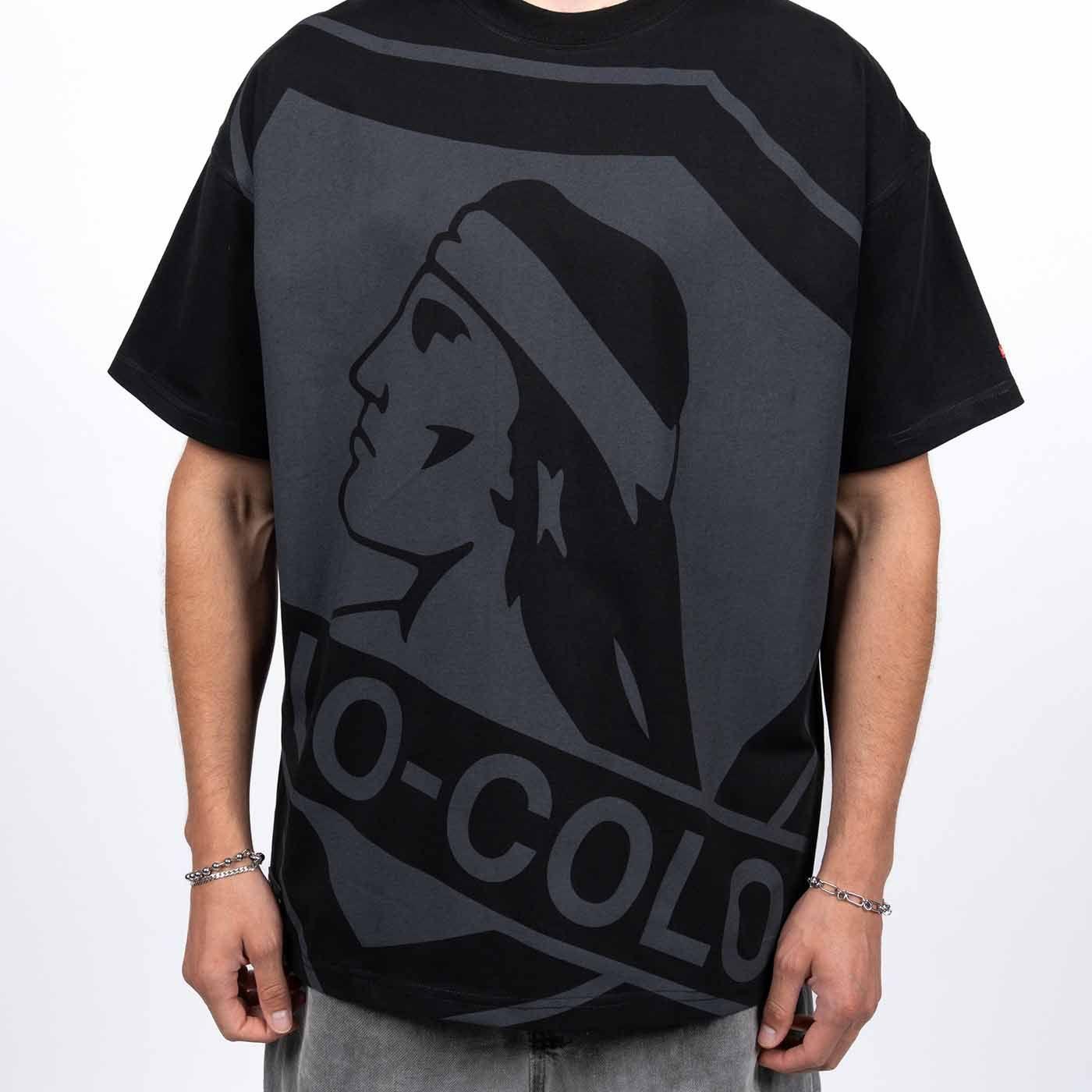 Polera Hombre Colo Colo Urbano "Cacike" Negro Oversize-3