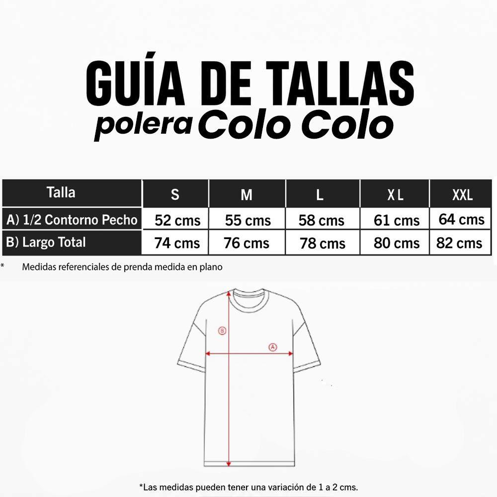 Polera Hombre Colo Colo Urbano "Cacike" Negro Oversize-5