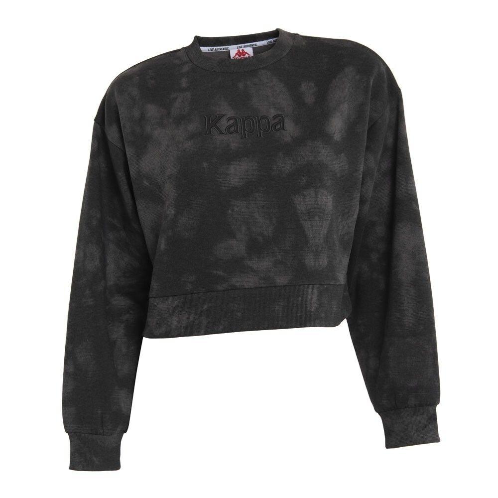 Poleron De Mujer Kappa Crop Smoky Gris-0
