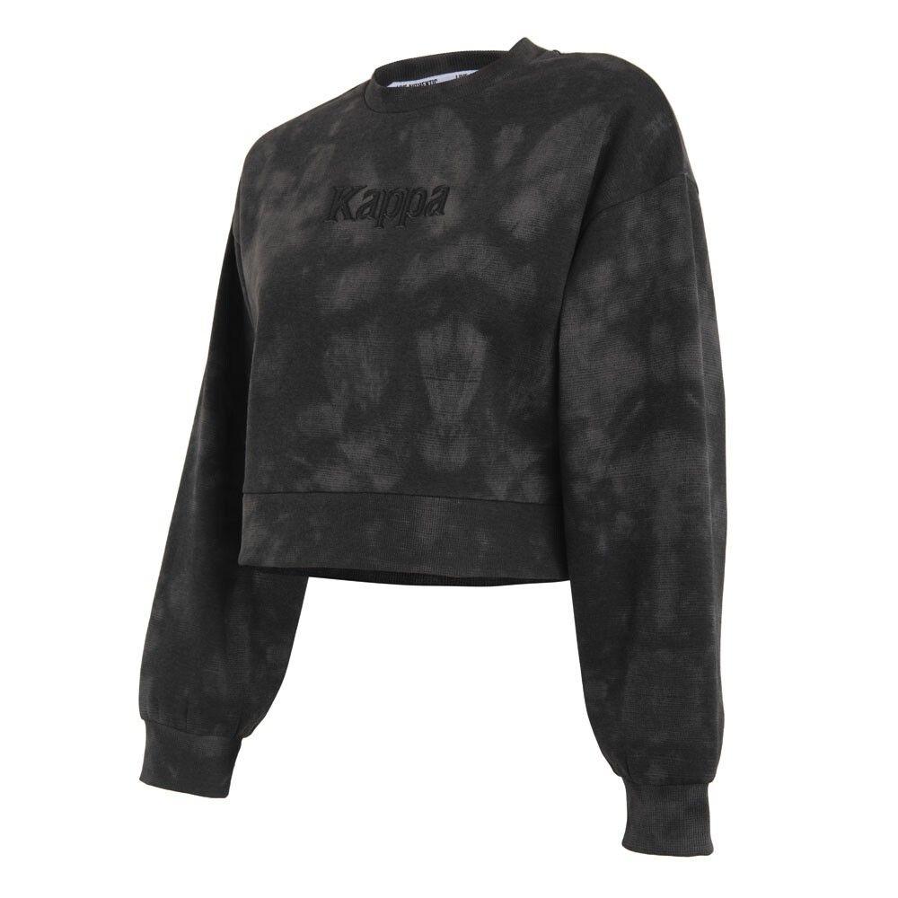 Poleron De Mujer Kappa Crop Smoky Gris-1