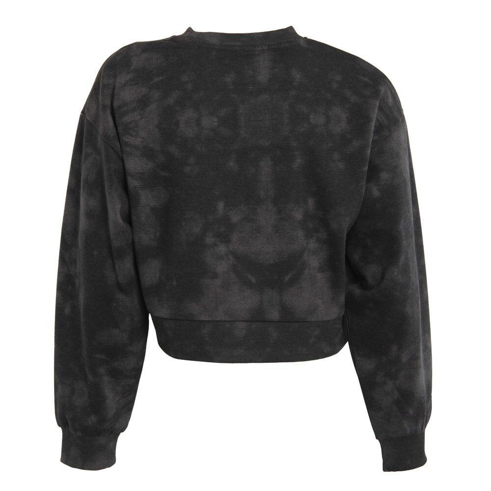 Poleron De Mujer Kappa Crop Smoky Gris-3