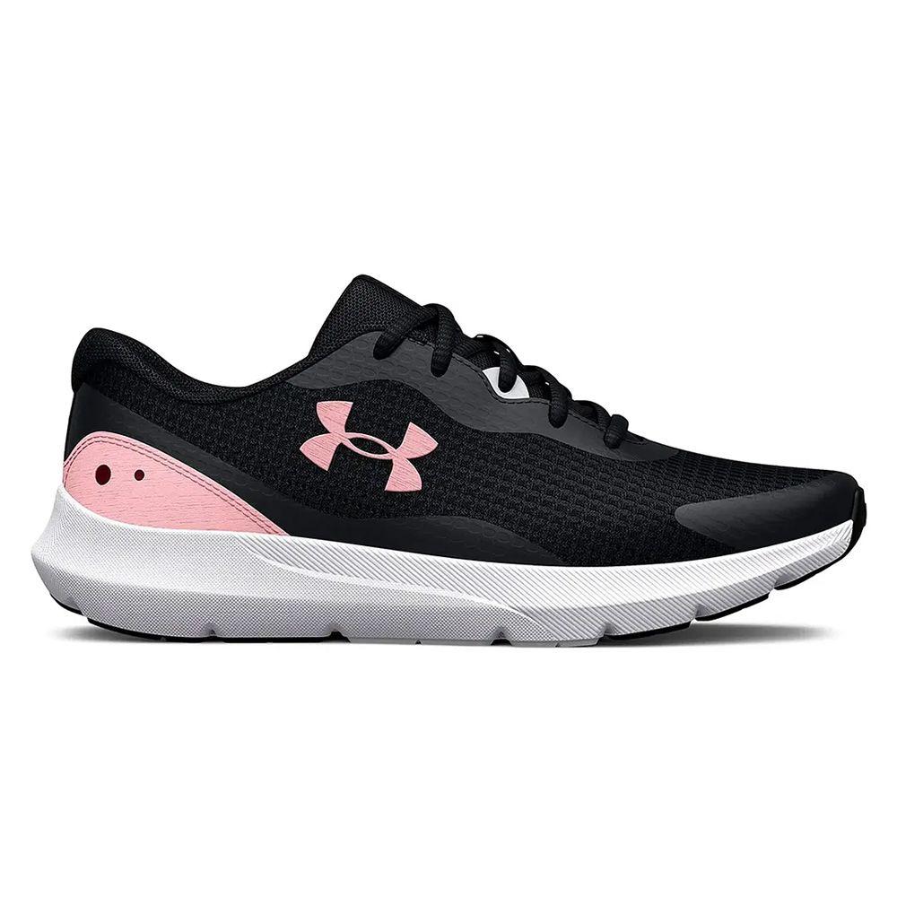 Zapatillas Running Mujer Surge 3 Negro Rosa Under Armour-0