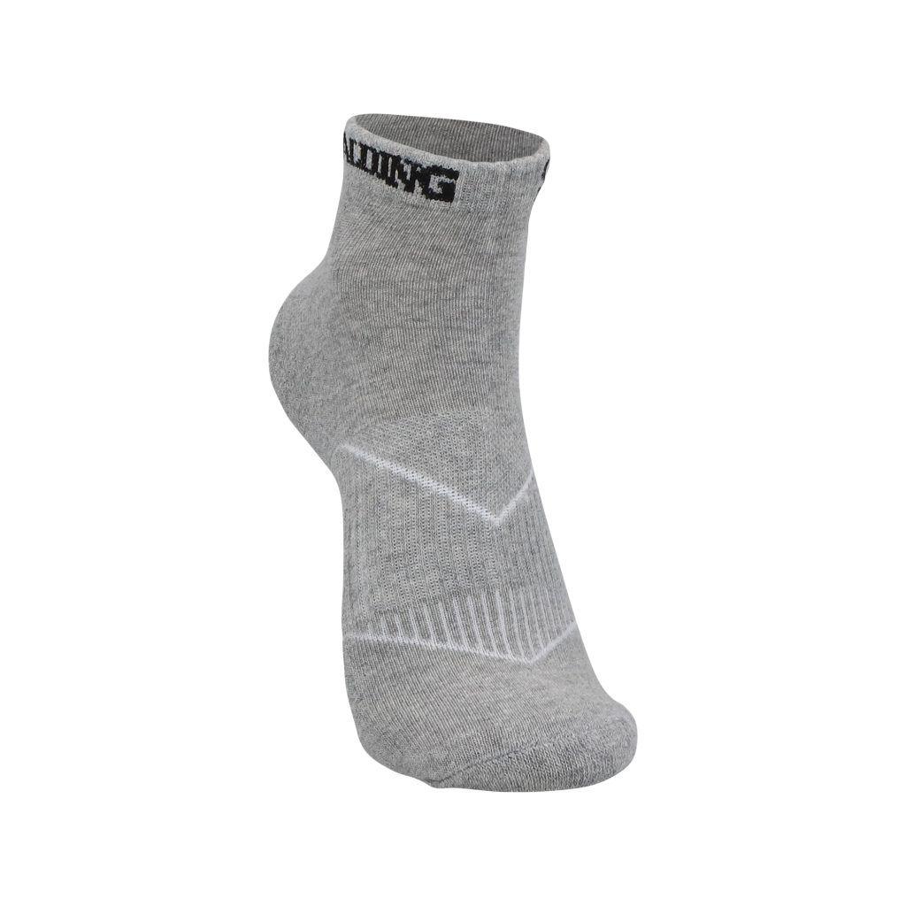 Tripack Calcetines Cortos Blanco Negro Gris Spalding 40-45-2