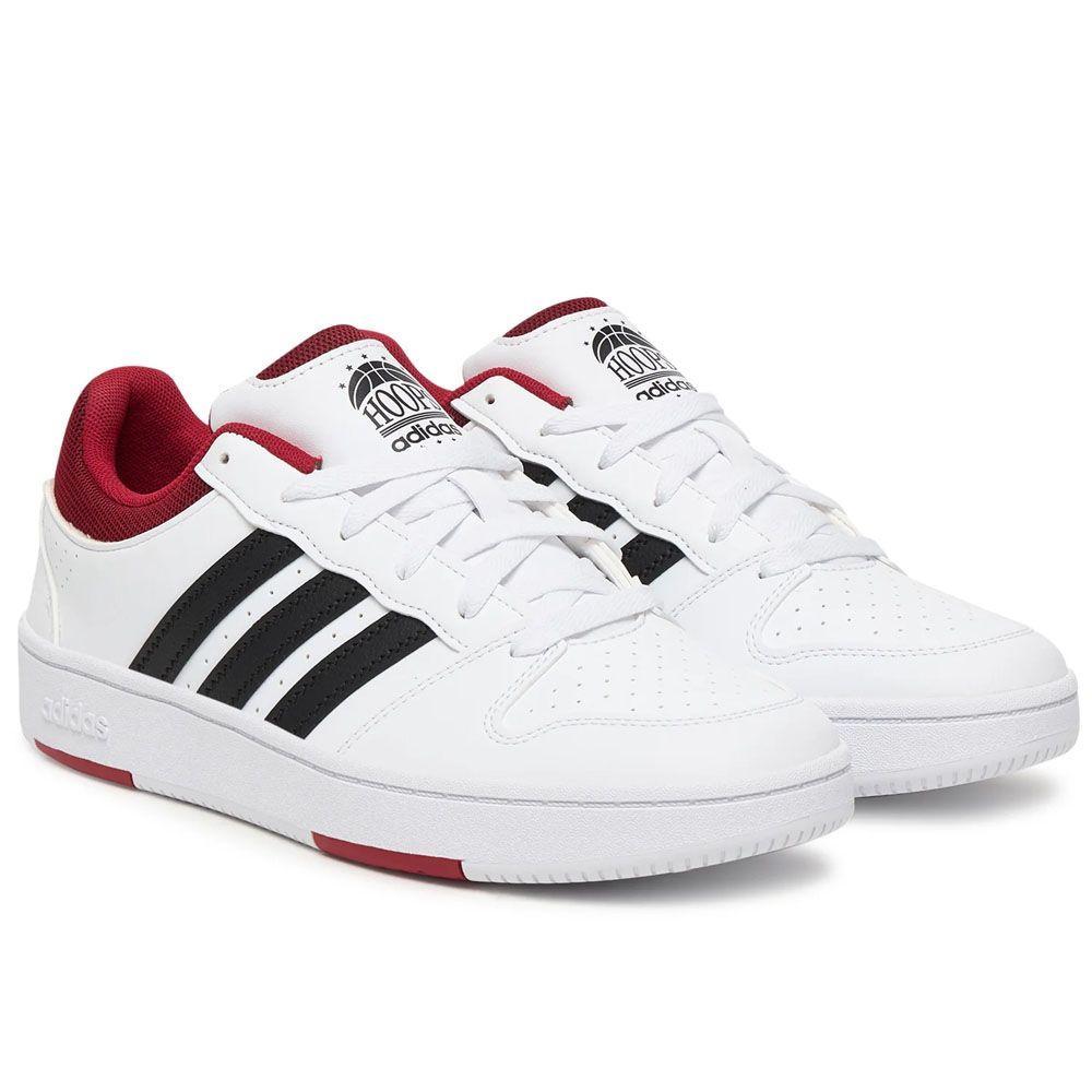 Zapatillas Adidas Hoops Classic Blanco Rojo-1