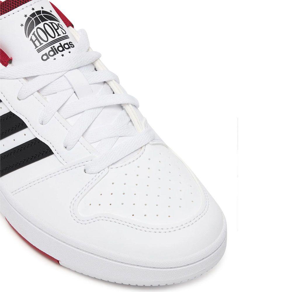 Zapatillas Adidas Hoops Classic Blanco Rojo-3