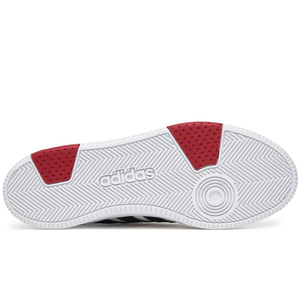 Zapatillas Adidas Hoops Classic Blanco Rojo-4