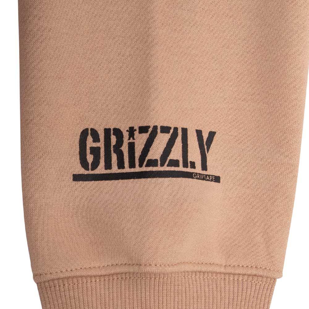 Polerón Hombre Grizzly Griptape Embroidered OG Bear Café Mocca-3