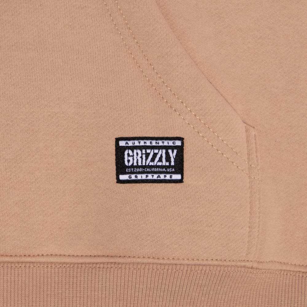 Polerón Hombre Grizzly Griptape Embroidered OG Bear Café Mocca-4