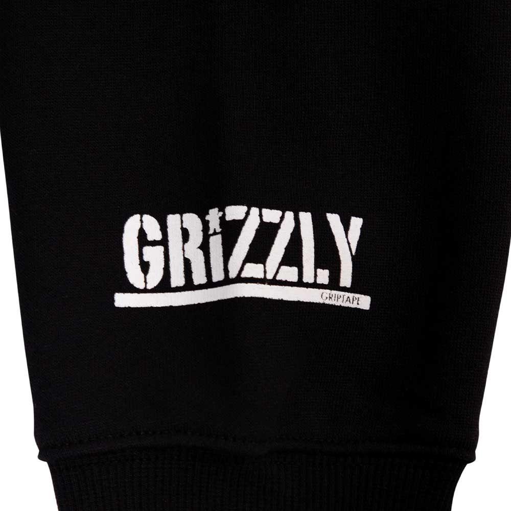 Polerón Hombre Grizzly Griptape Embroidered OG Bear All Negro-4
