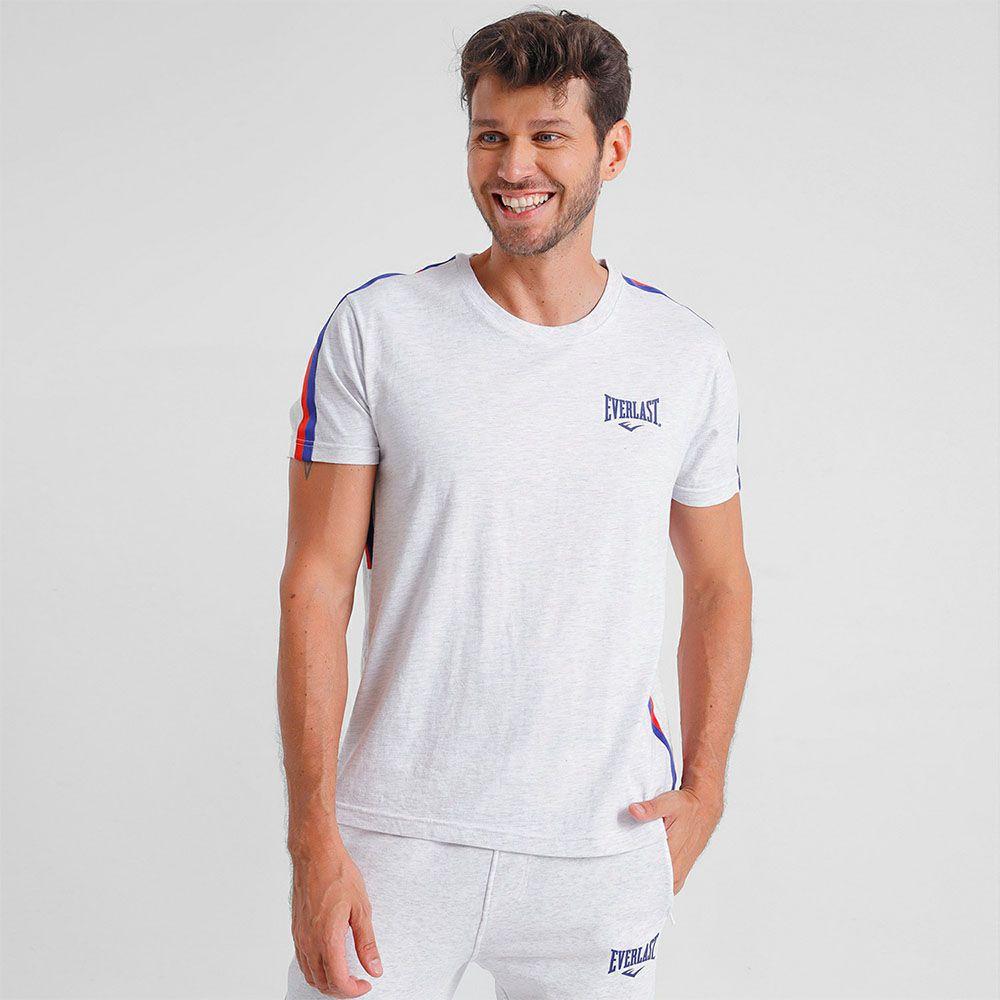Polera Hombre Algodón Jab Gris Melange Everlast-0
