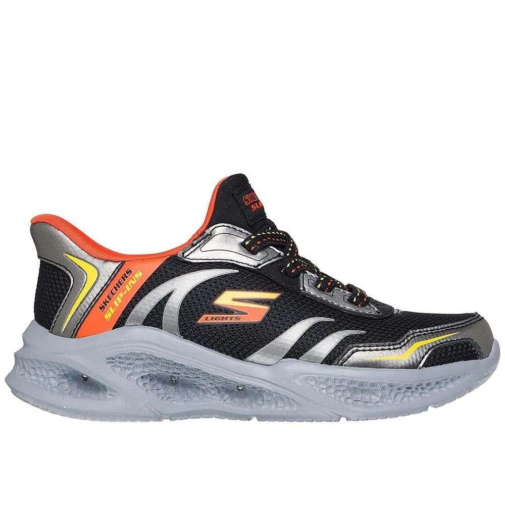 Zapatillas Niño Urbanas Skechers Meteor-Lights Slip-Ins BKSL-0