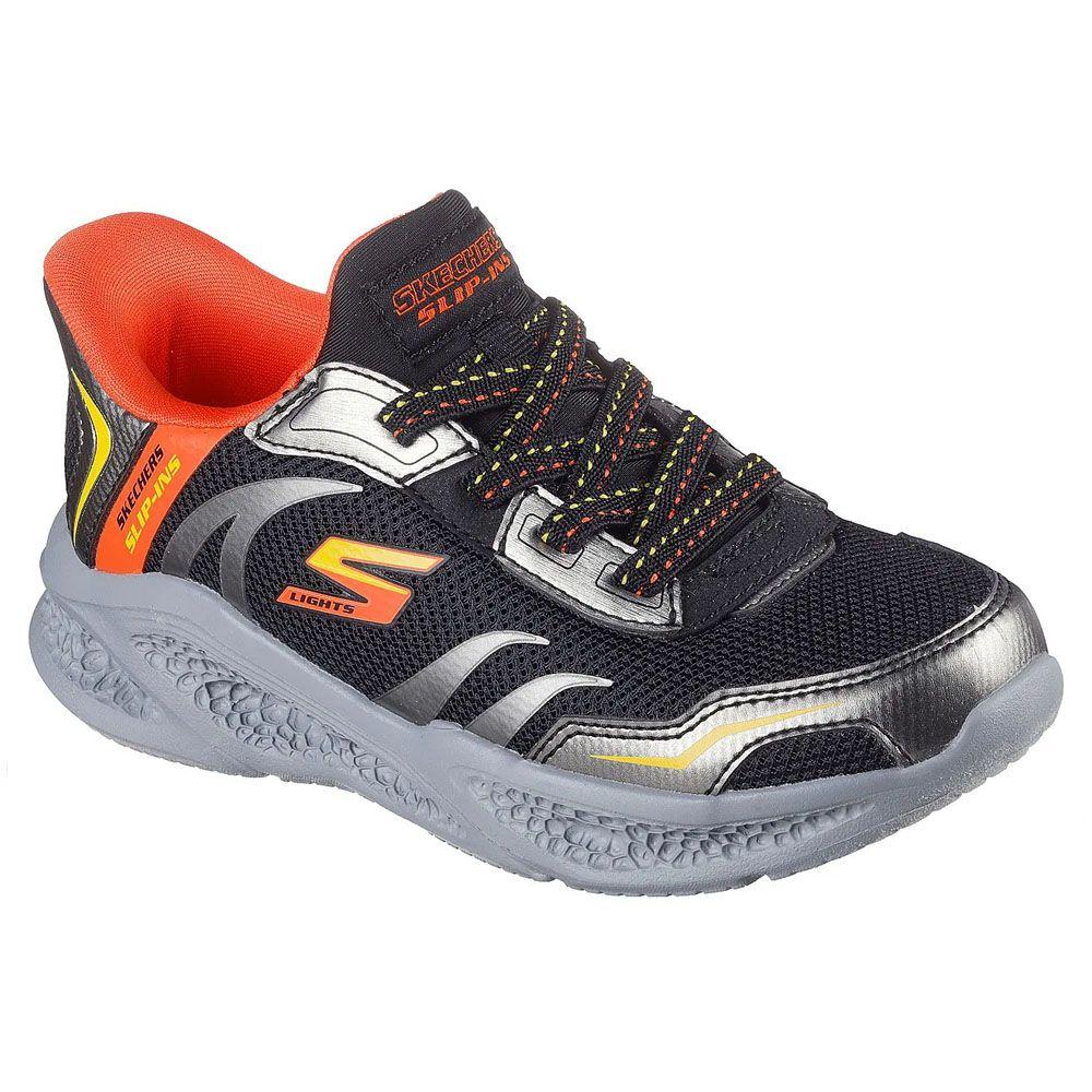 Zapatillas Niño Urbanas Skechers Meteor-Lights Slip-Ins BKSL-2