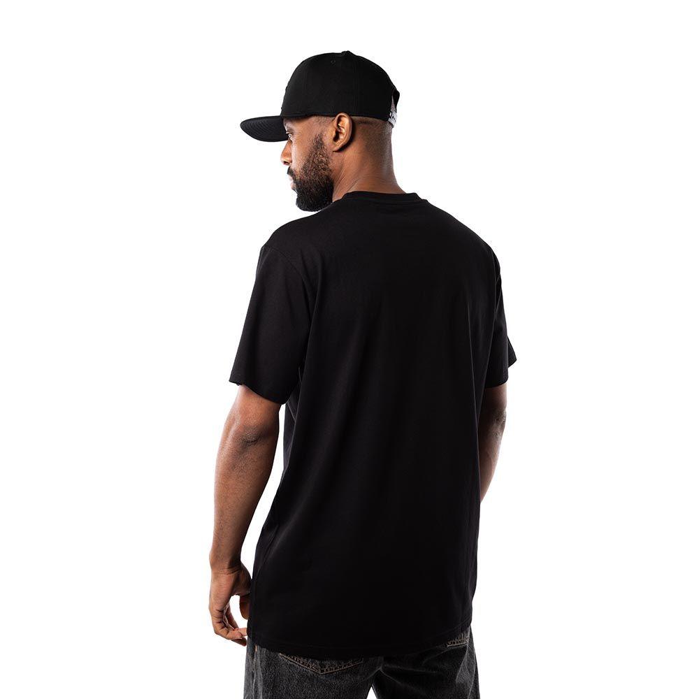 Polera Hombre Grizzly Griptape Print Script Logo Verde Negro-4