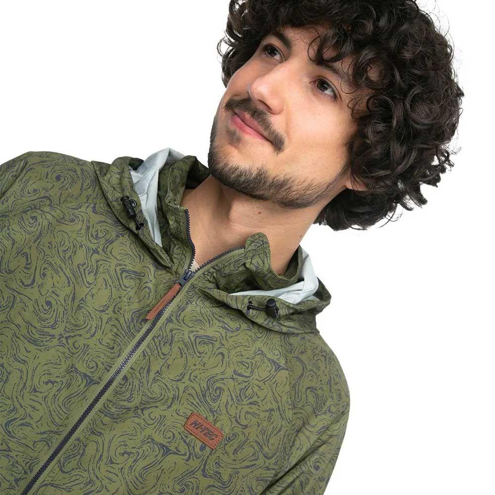 Cortaviento Liviana Hombre Hi Tec Verde-2