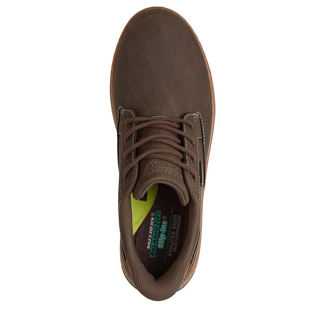 Zapatillas Waterproof Hombre Skechers Garlan Chocolate 205649-CHOC-3