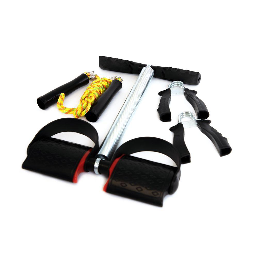 Set De Ejercitación Y Resistencias Tummy Trimmer Metálico Jks-1