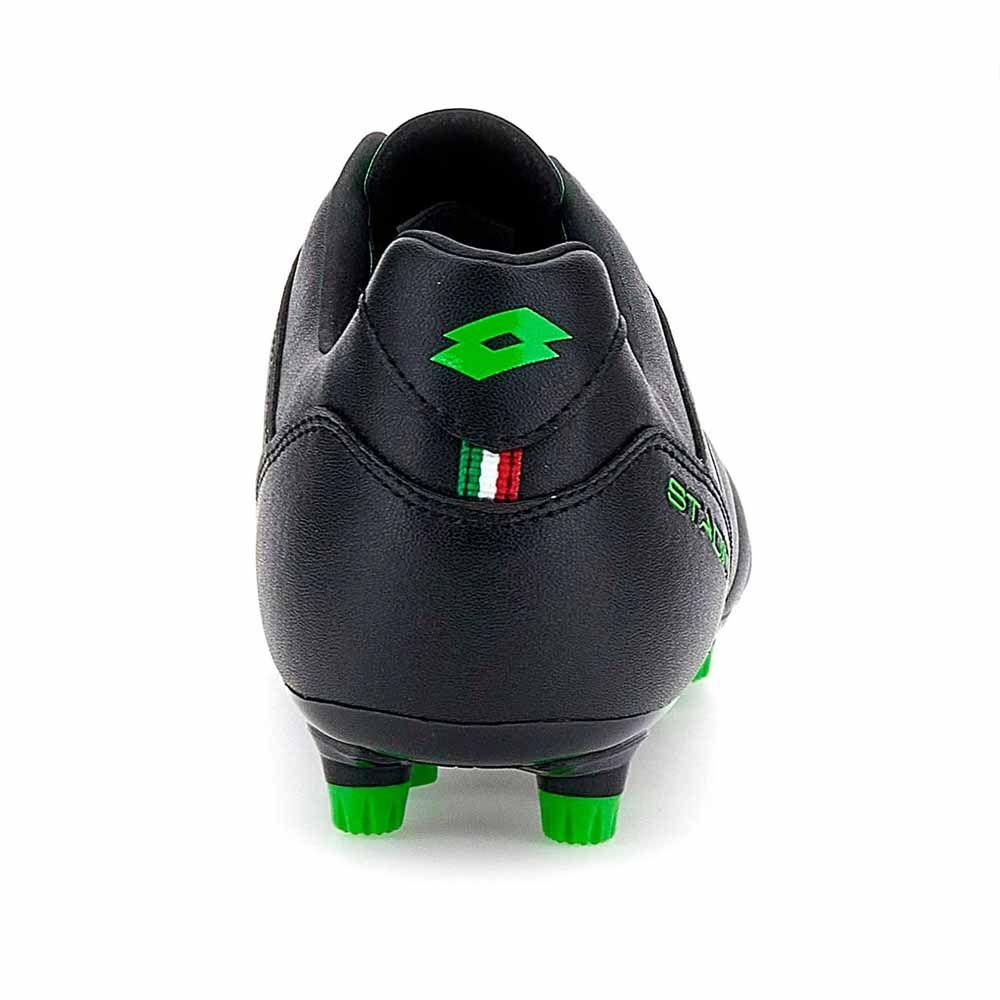 Zapato Fútbol Hombre Lotto Stadio 705 FG Negro/Verde-4