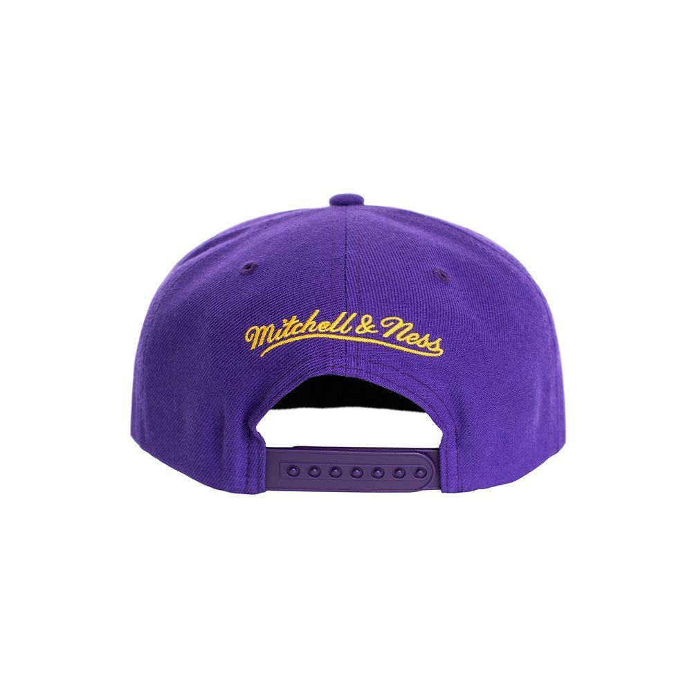 Gorro Los Angeles Lakers Visera Plana Morado Classic Mitchell and Ness-1