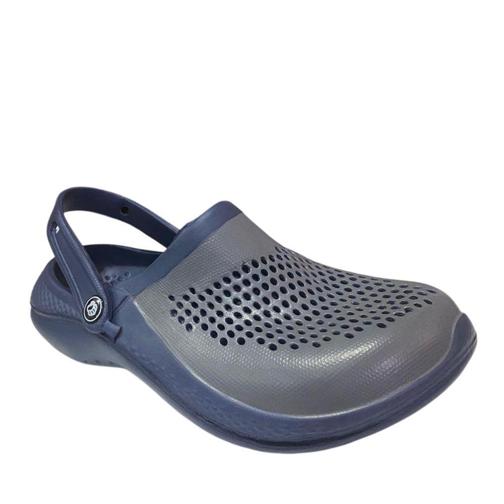 Sandalia Hombre Zueco Azul Gris Gougar-0