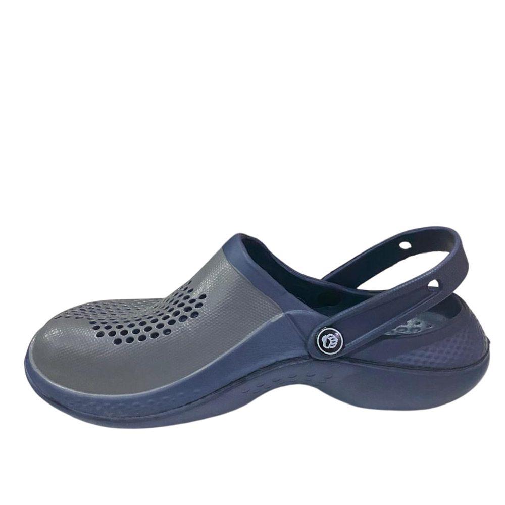 Sandalia Hombre Zueco Azul Gris Gougar-1