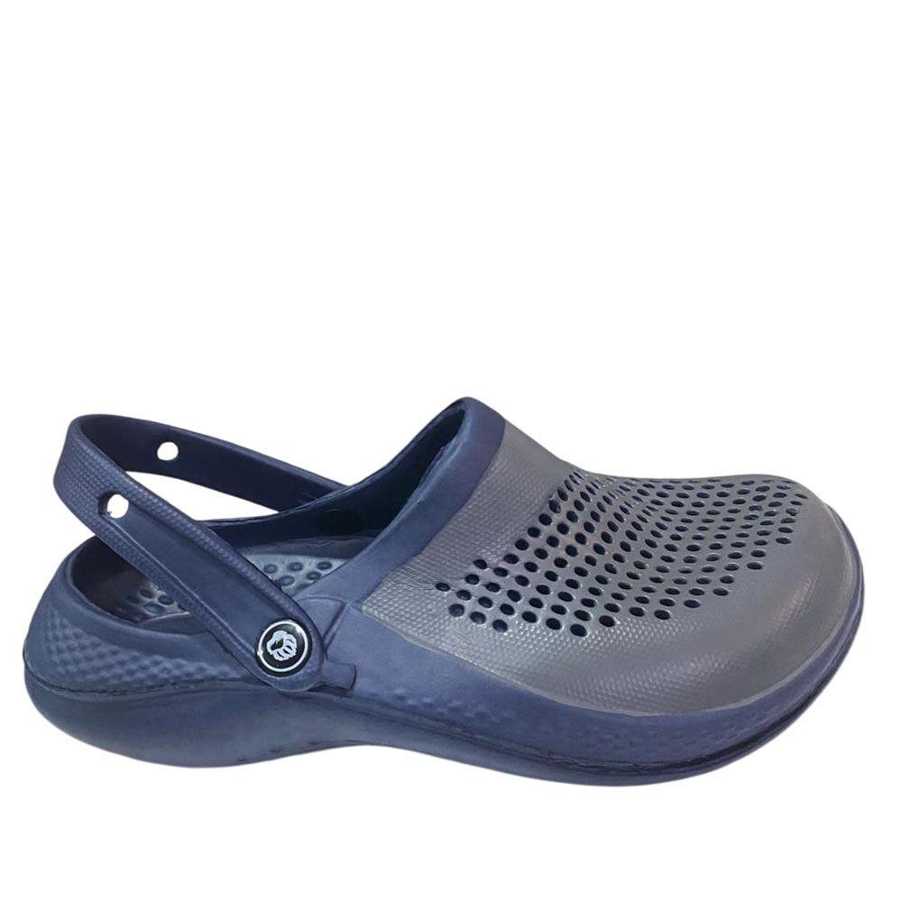 Sandalia Hombre Zueco Azul Gris Gougar-2