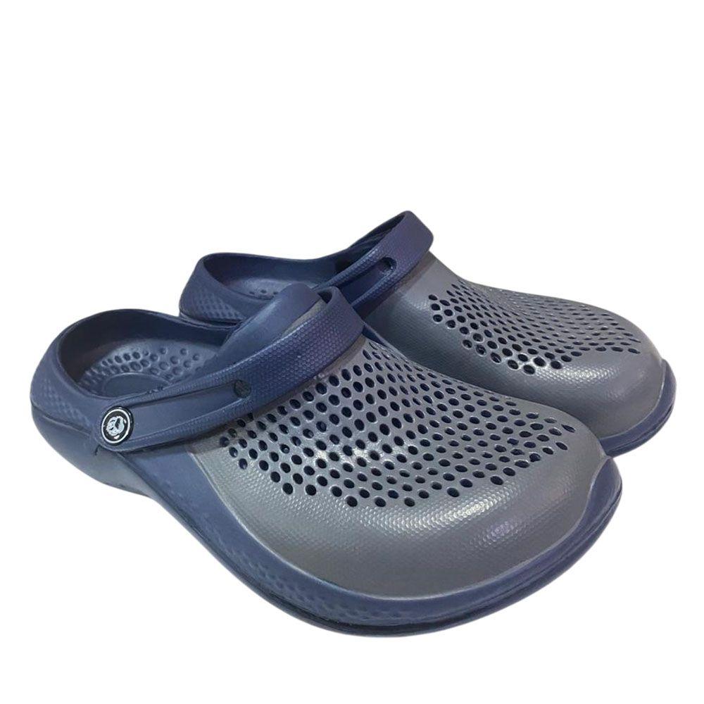 Sandalia Hombre Zueco Azul Gris Gougar-4