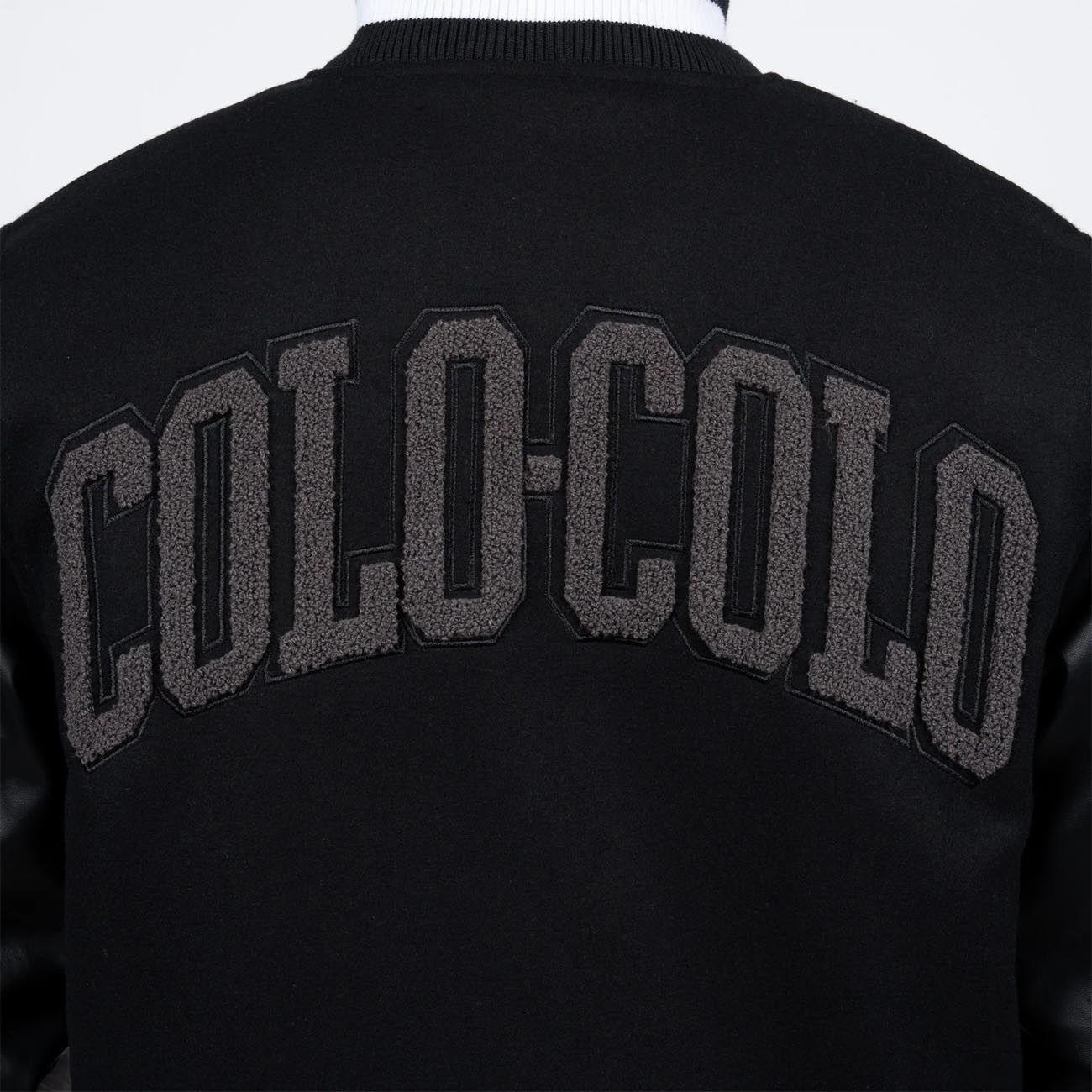 Chaqueta Hombre Colo Colo Urbano Varsity Full Black-3