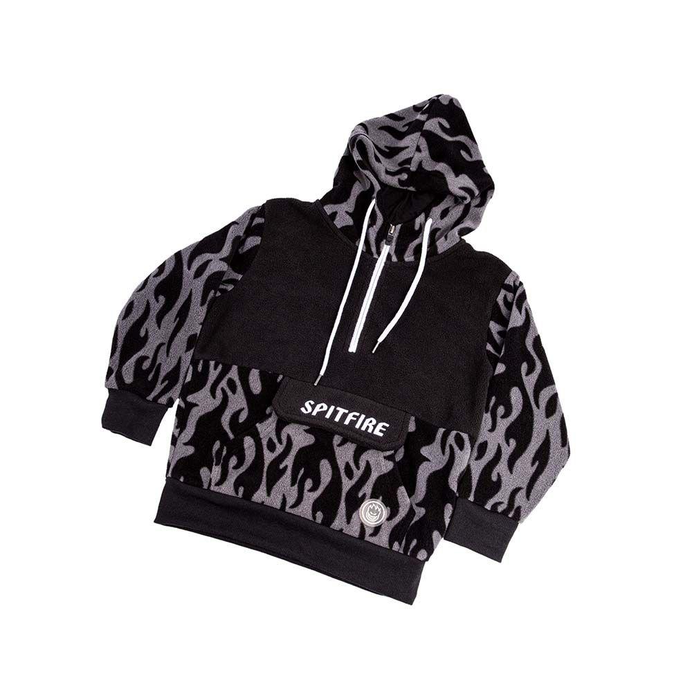 Polerón Micropolar Half Zipper Infantil Gris Spitfire-0