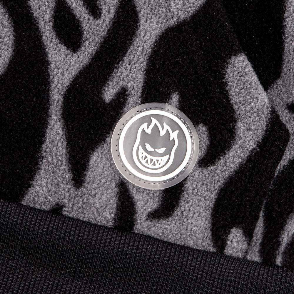 Polerón Micropolar Half Zipper Infantil Gris Spitfire-4