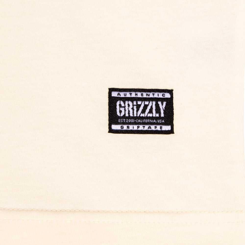 Polera Hombre Grizzly Griptape Print Script Logo Off White-2