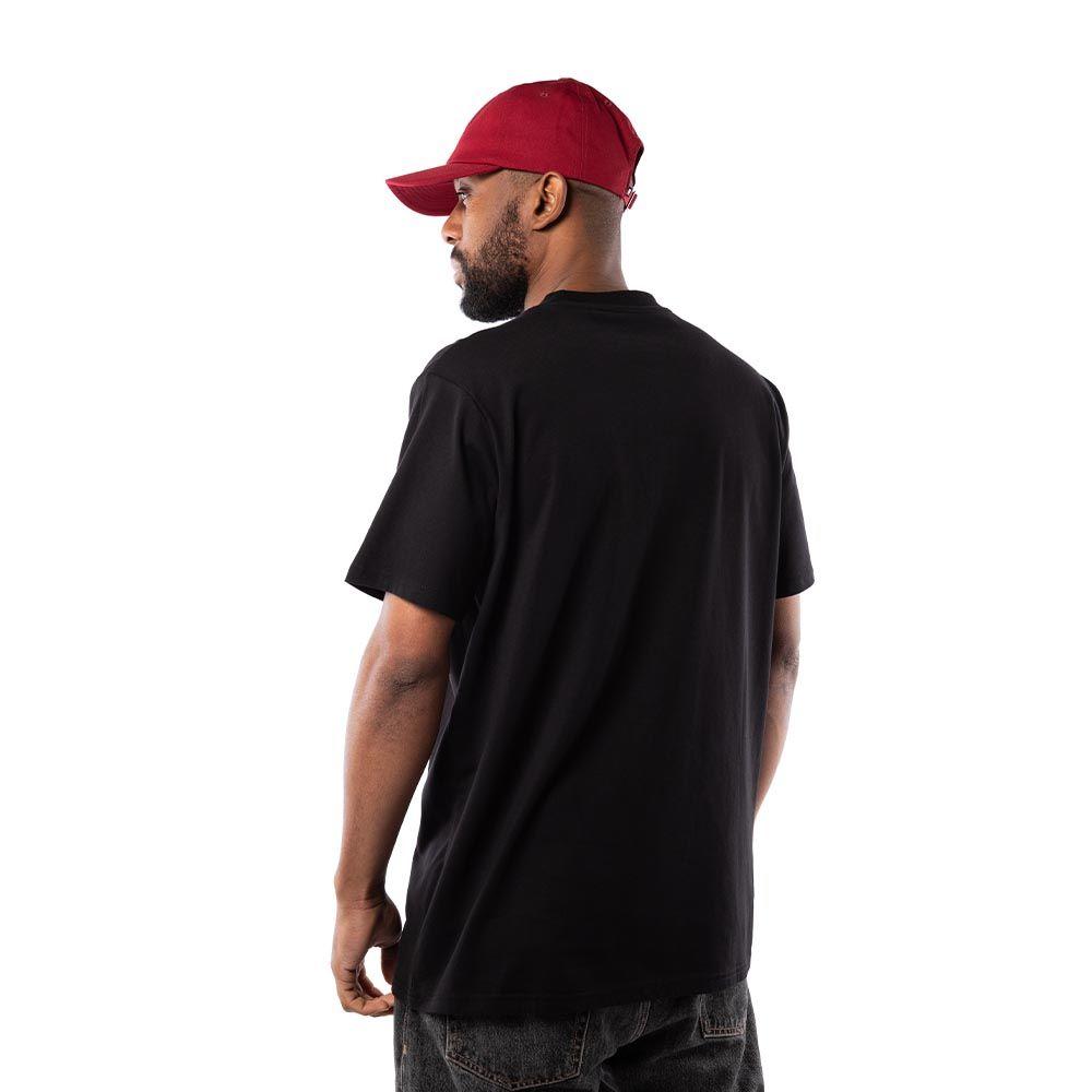 Polera Hombre Grizzly Griptape Print Script Logo Off Black-5