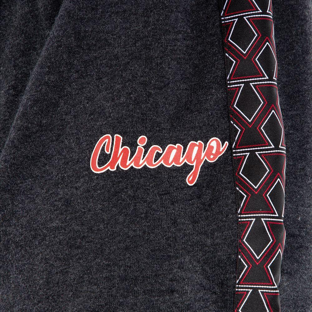 Pantalón Jogger Chicago Bulls Gris Oscuro Mitchell And Ness-3