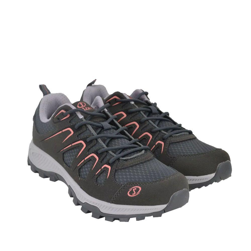 Zapatilla Outdoor Mujer Spalding Caña Baja ZFO3006 Negro Rosa-3