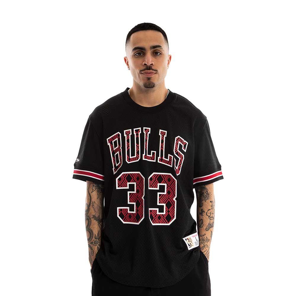 Crewneck Nba Name & Number Chicago Bulls Scottie Pippen 33 Mitchell And Ness-0
