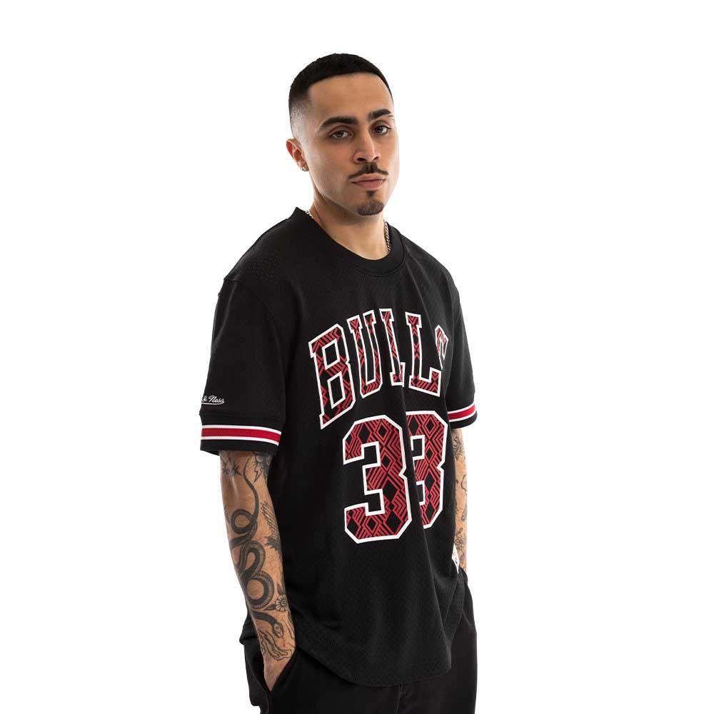 Crewneck Nba Name & Number Chicago Bulls Scottie Pippen 33 Mitchell And Ness-1