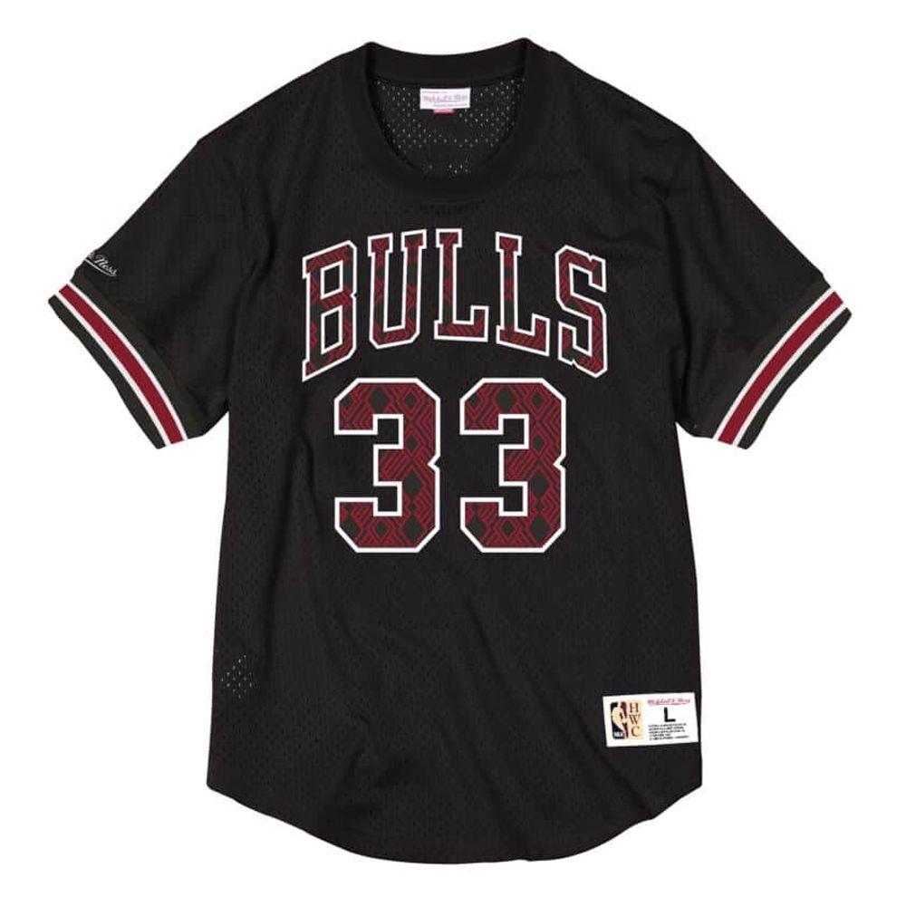 Crewneck Nba Name & Number Chicago Bulls Scottie Pippen 33 Mitchell And Ness-6
