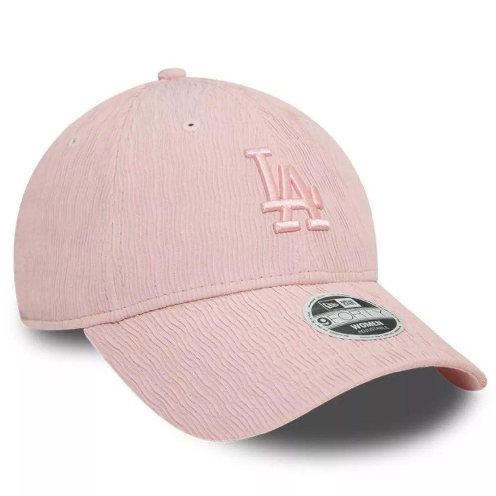 Jockey Gorro New Era Mujer 9Forty Los Angeles Dodgers MLB Ruching Rosado-2