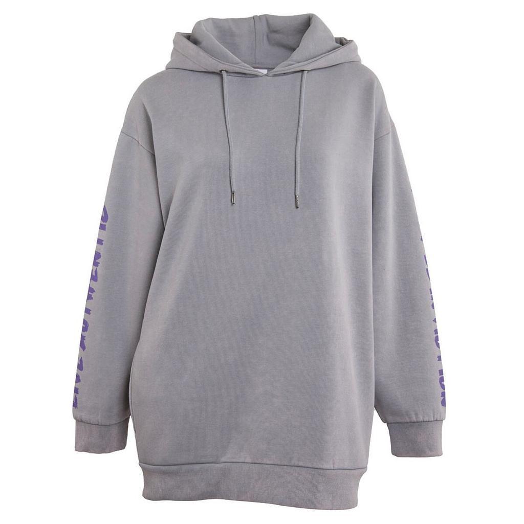 Poleron De Mujer Kappa Hoodie K Gris-0
