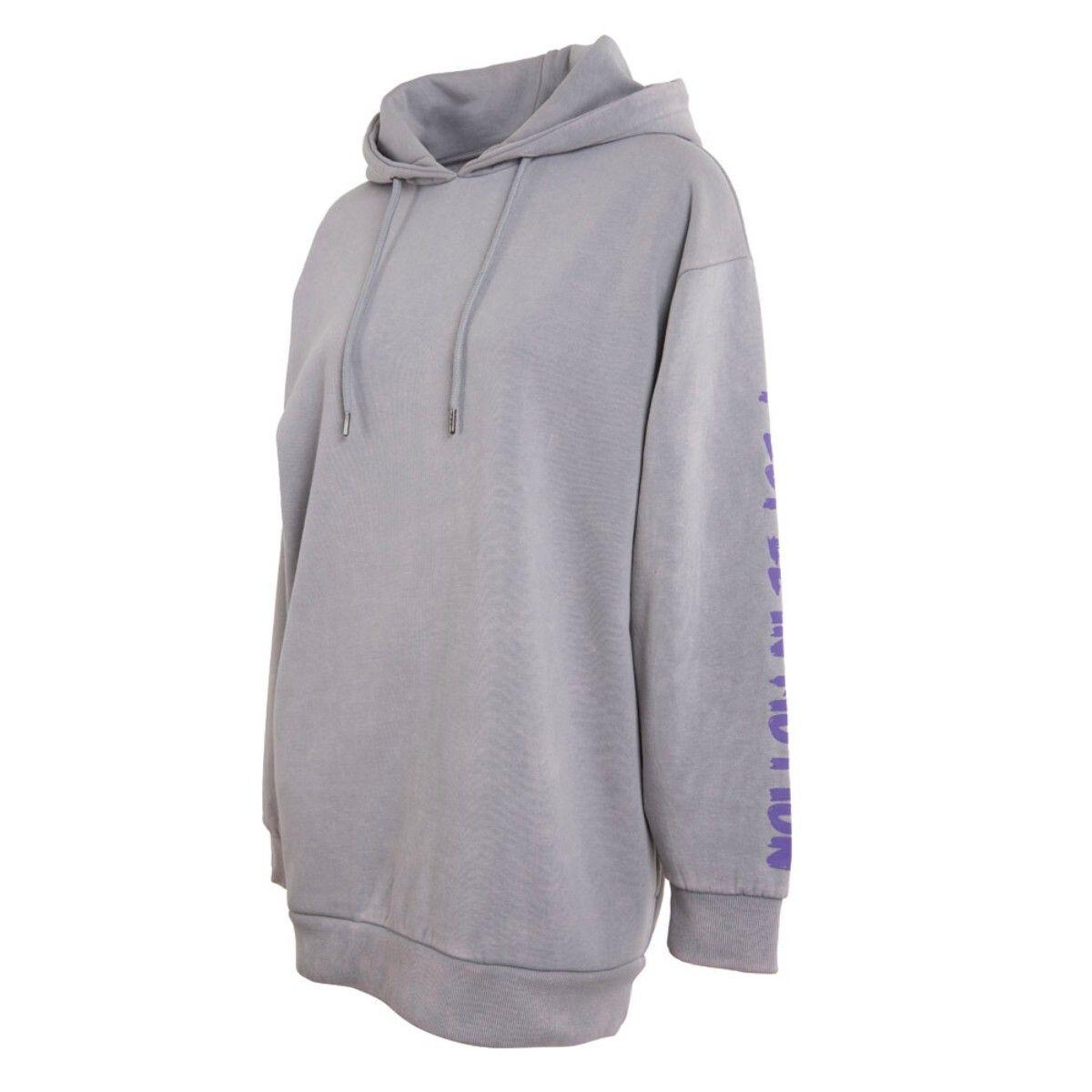 Poleron De Mujer Kappa Hoodie K Gris-1