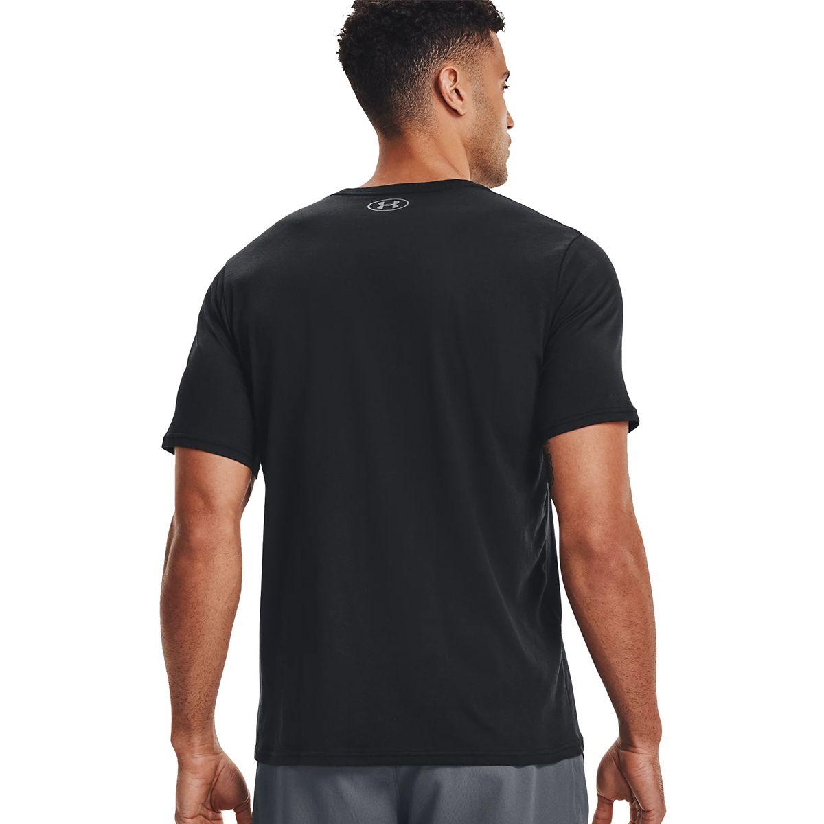 Polera Negro Sportstyle Left Chest Hombre Under Armou-3
