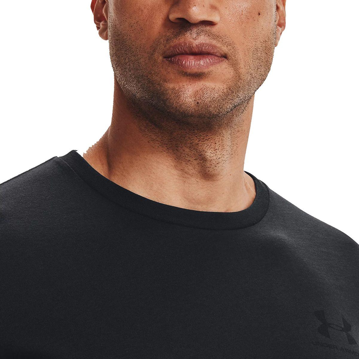 Polera Negro Sportstyle Left Chest Hombre Under Armou-5