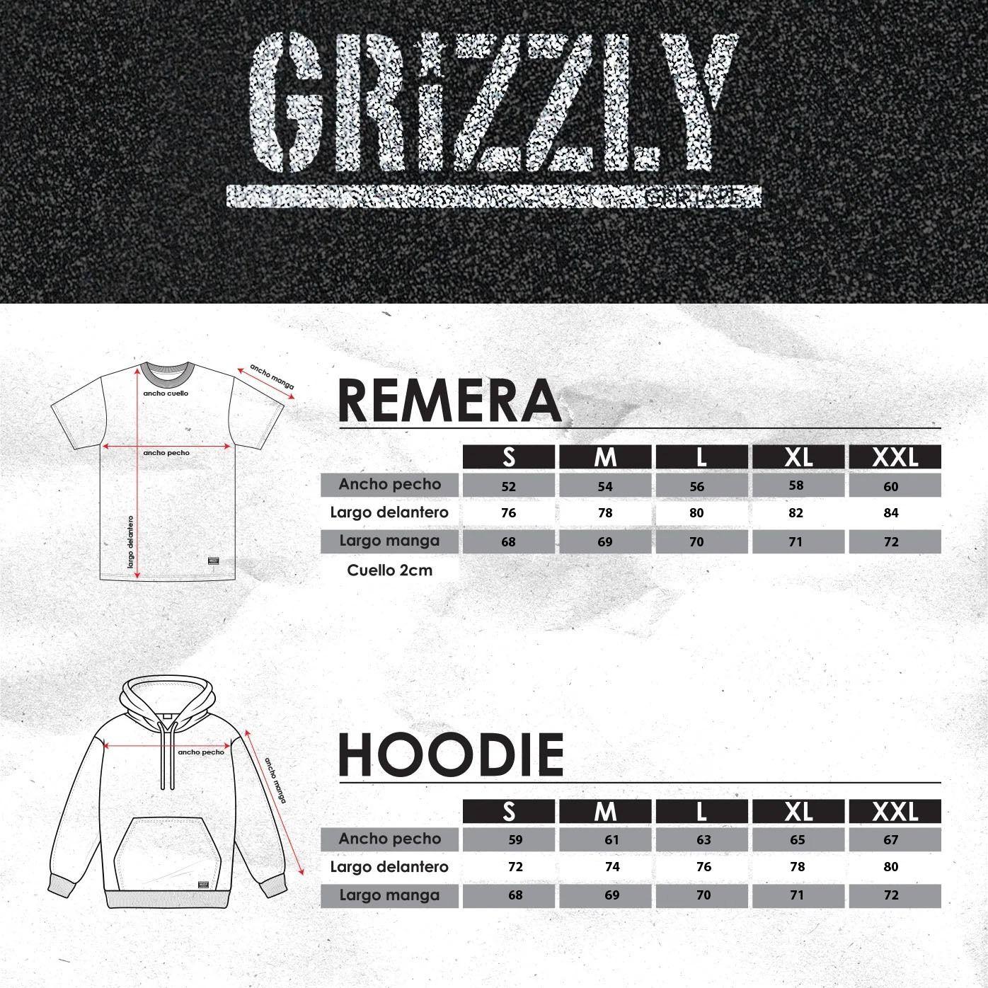 Polera Hombre Grizzly Griptape Embroidered OG Bear All Negro-2