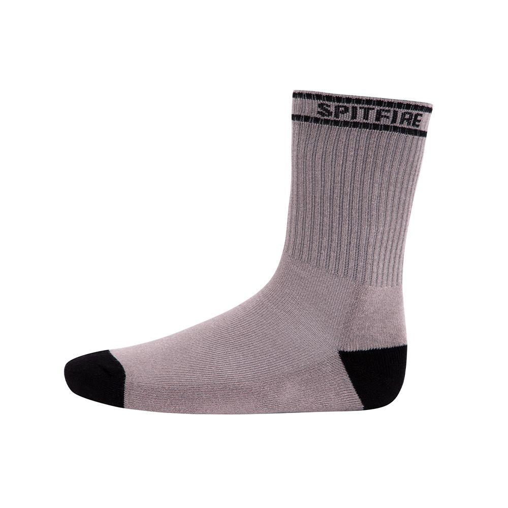 Pack Calcetin Largo Negro Gris Spitfire-3