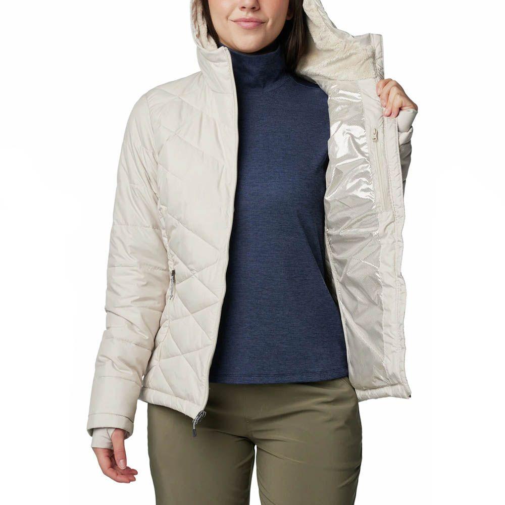Parka Mujer Columbia Heavenly Hoodie Blanco-3