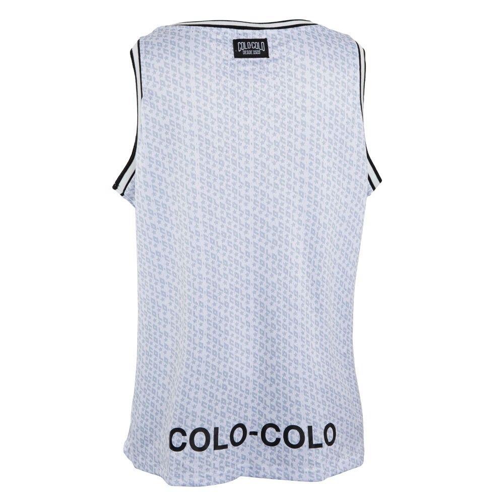 Polera Colo Colo Urbano tank "Escudo Rojo" Blanco-2
