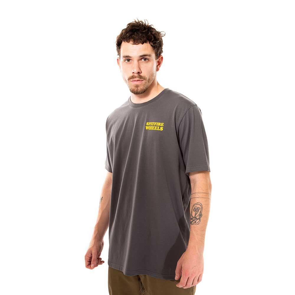 Polera Manga Corta Gris Oscuro Spitfire-2