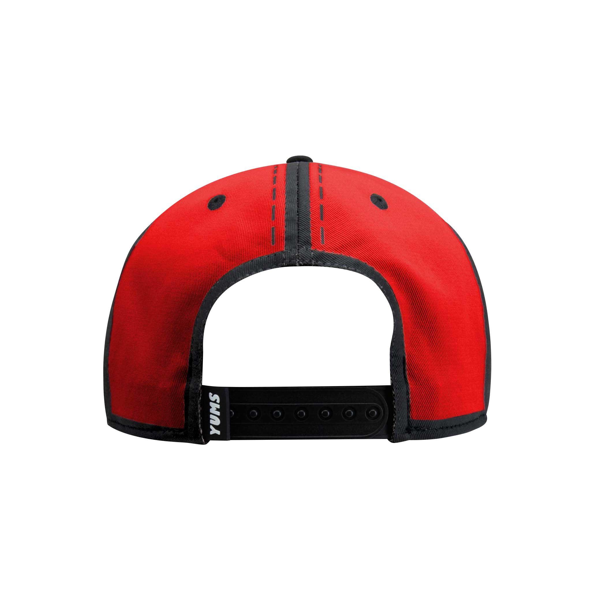 Jockey Snapback Visera Plana Captoons Red Yums-3