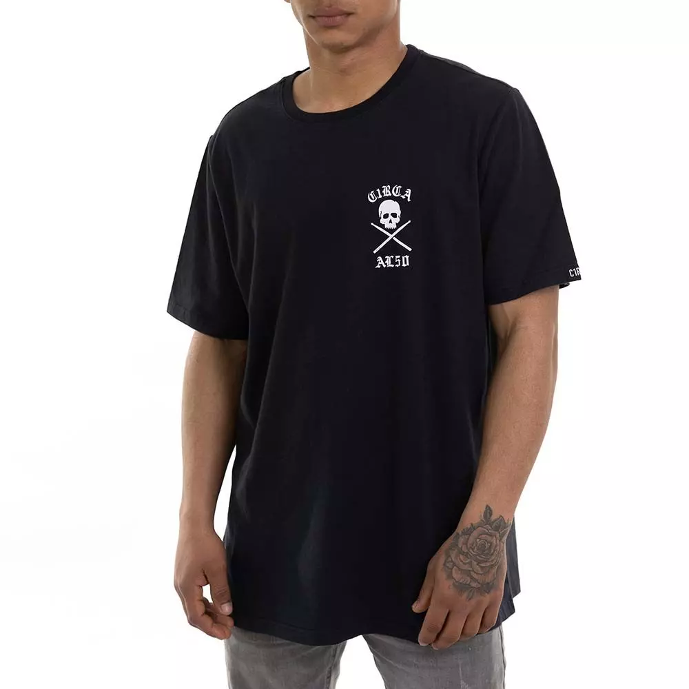 Polera C1RCA Shoes Tee Negra Algodón-2