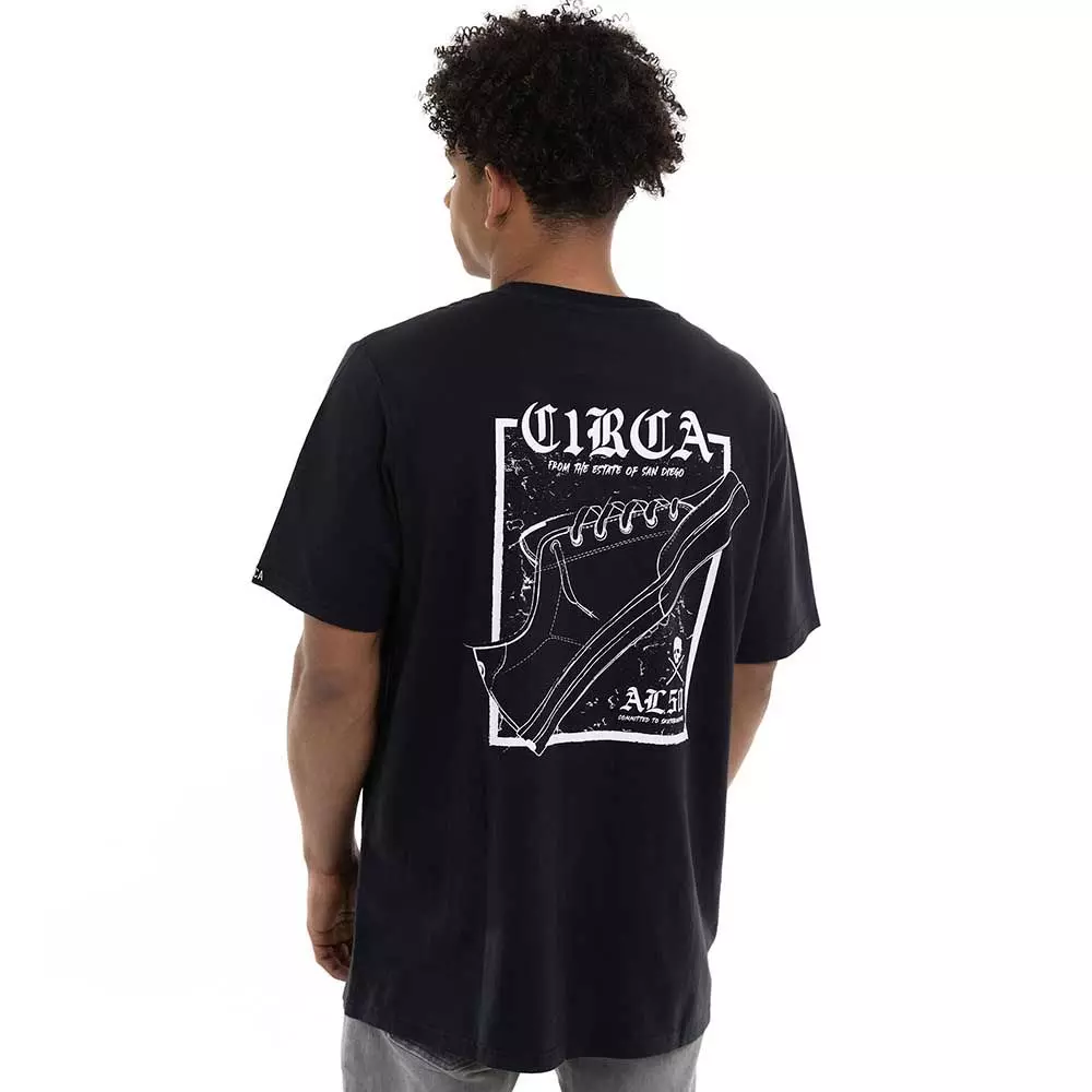 Polera C1RCA Shoes Tee Negra Algodón-4