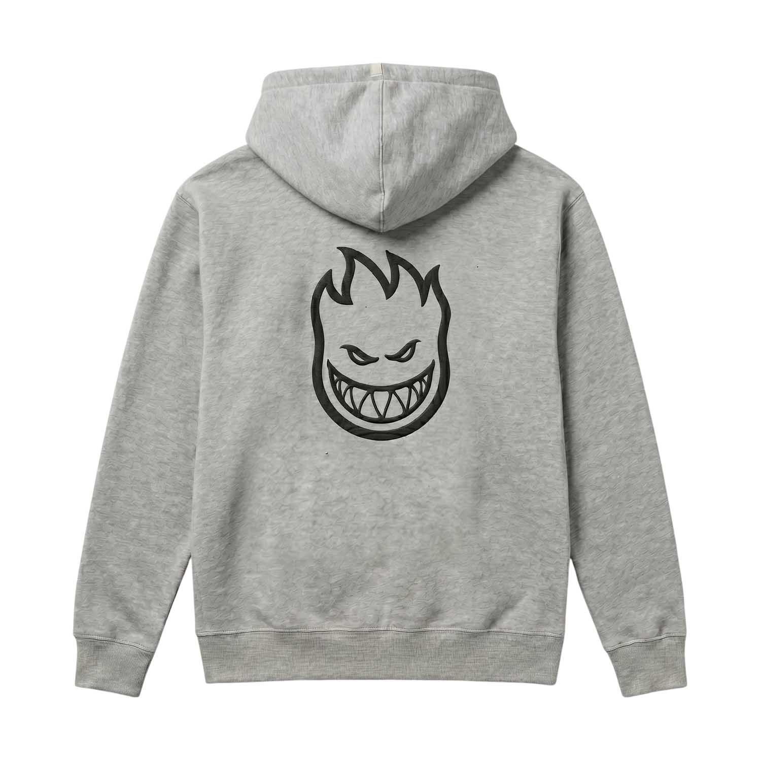 Polerón Full Zipper Hombre Spitfire Grip State Gris-2